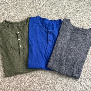 Three Men’s American Eagle Short Sleeve Shirts - Large Tall / LT